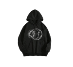 Women's Graphic Hoodies Fleece Oversized Sweatshirt Long Sleeve Sweaters With Pocket