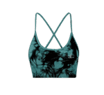 Women's Sports Bras Tie-dye Seamless Workout Criss Cross Gym Yoga Strappy Crop Bra
