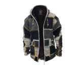 Shopoholic Fashion Mens Wool Patchwork Superwarm Jacket - Image 2