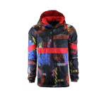 Screenshotbrand Lightweight Hooded Water Resistant Windbreaker - Zip-up Fashion Map Print Rain Jacket