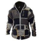 Shopoholic Fashion Mens Wool Patchwork Superwarm Jacket