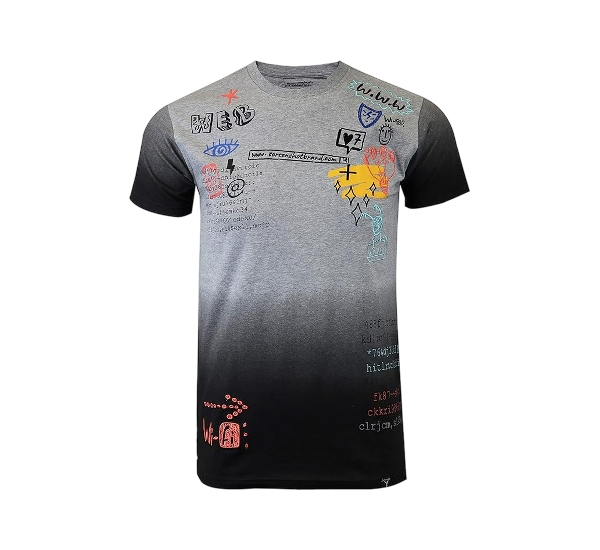 23 Mens Hipster Hip-Hop Urban Modern Tees - NYC Street Fashion Streetwear Stylish Longline Print T-Shirt - Image 1