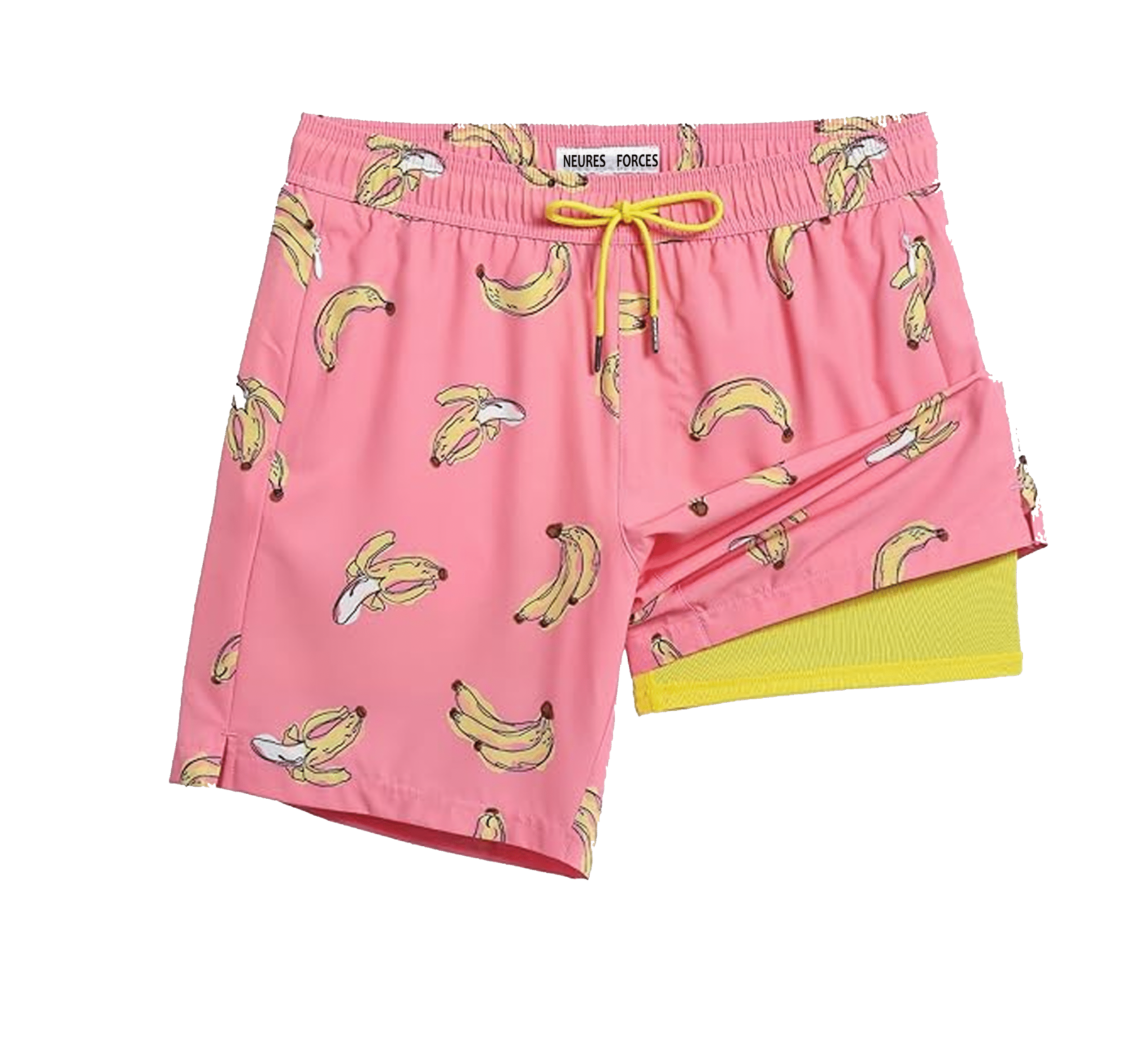 3333 Mens Swim Trunks with Compression Liner Board Shorts with Zippered Pocket Bathing Suit for Beach Vacation - Image 1