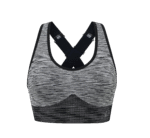 Women's Seamless High Impact Sports Bra with Adjustable Wide Straps and Removal Pads