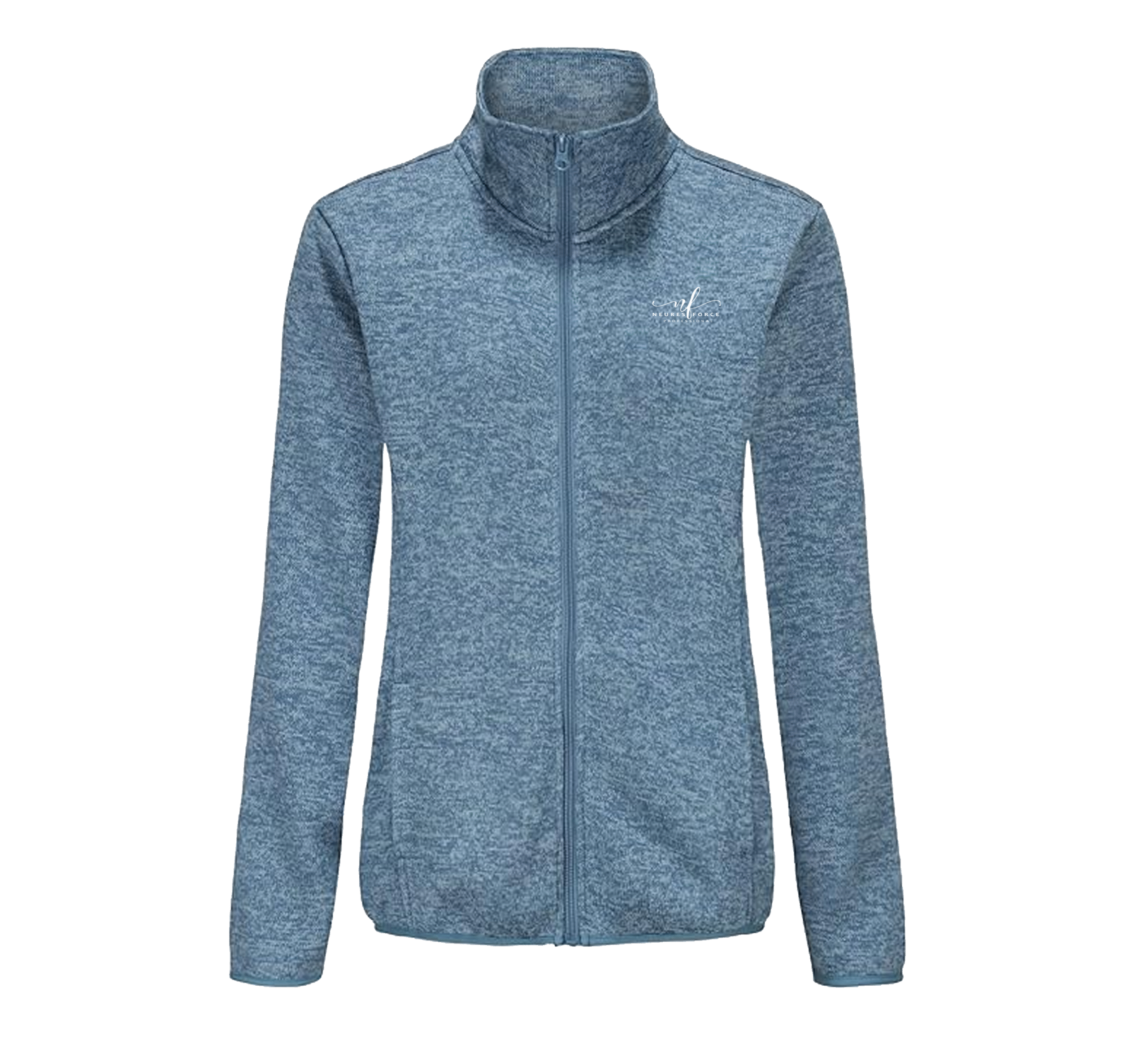 4 Dolcevida Women's Long Sleeve Sweater Fleece Zip Up Speckled Jacket with Pockets - Image 1