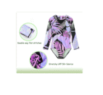 Girls One Piece Swimsuits Long Sleeve Rash Guard for Kids Girls Hawaiian Swim Shirts UPF 50+ Sun Protection - Image 3