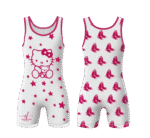 NeuresForces Women’s Wrestling Singlet – Cartoon & Star Print Sportswear