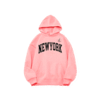 Women New York Graphic Hoodie Oversized Drawstring Long Sleeve Sweatshirt with Kangaroo Pocket