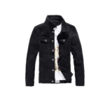 Men`s Classic Slim Fit Motorcycle Denim Jacket Coat