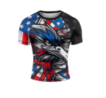 Men's BJJ Short Sleeve Rash Guard – Compression Shirt for Brazilian Jiu Jitsu Grappling No-Gi Training