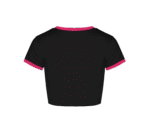 Womens Crop Tops Summer Casual Short Sleeve Goth Halloween Graphic Cropped T Shirts - Image 2