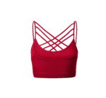 Women Sports Bra Criss Cross Strappy Wirefree Cami Bralette Crop Top - Image 2