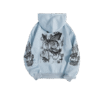 Women's Slogan Graphic Print Drawstring Hoodie Kangaroo Pocket Thermal Sweatshirt - Image 2