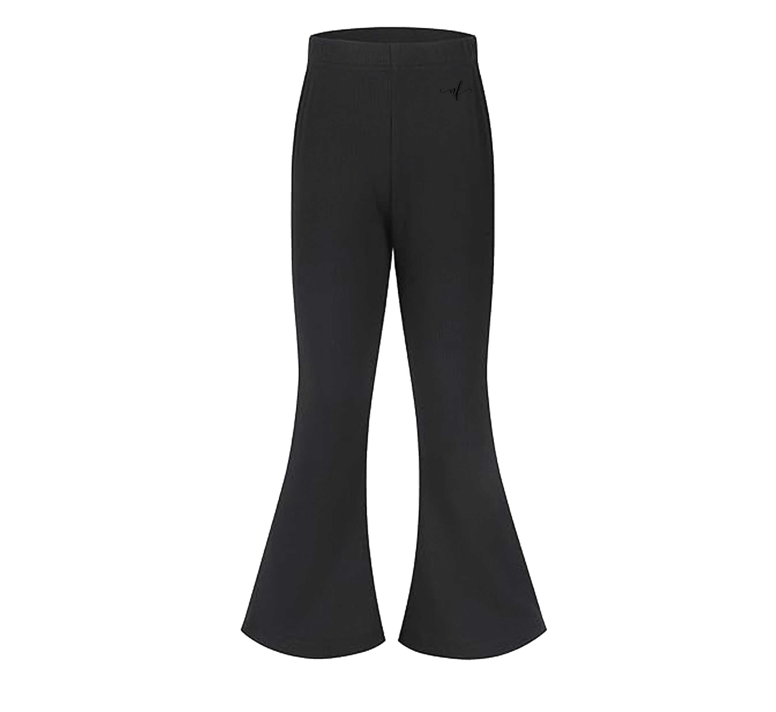 1 Neures Forces Girls Ribbed Bell Bottoms Fall Flare Leggings Pants (5-12 Years) - Image 1