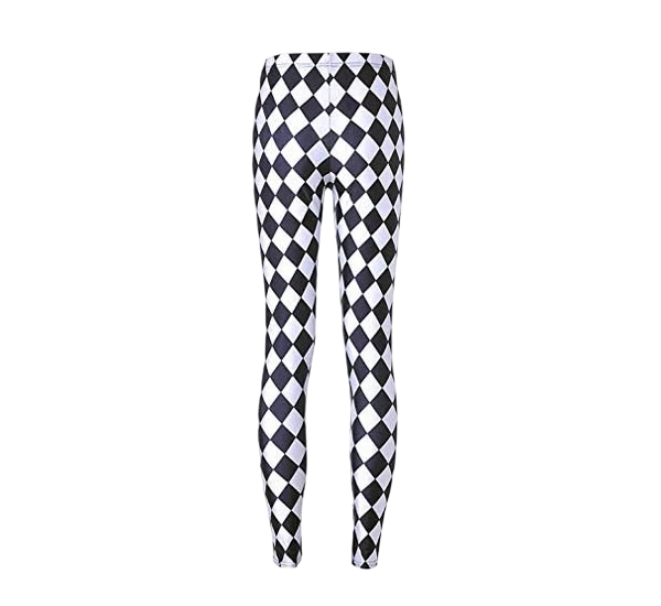 1 Neures Forces Girl Geometric Printed Ankle Elastic Tights Leggings - Image 1