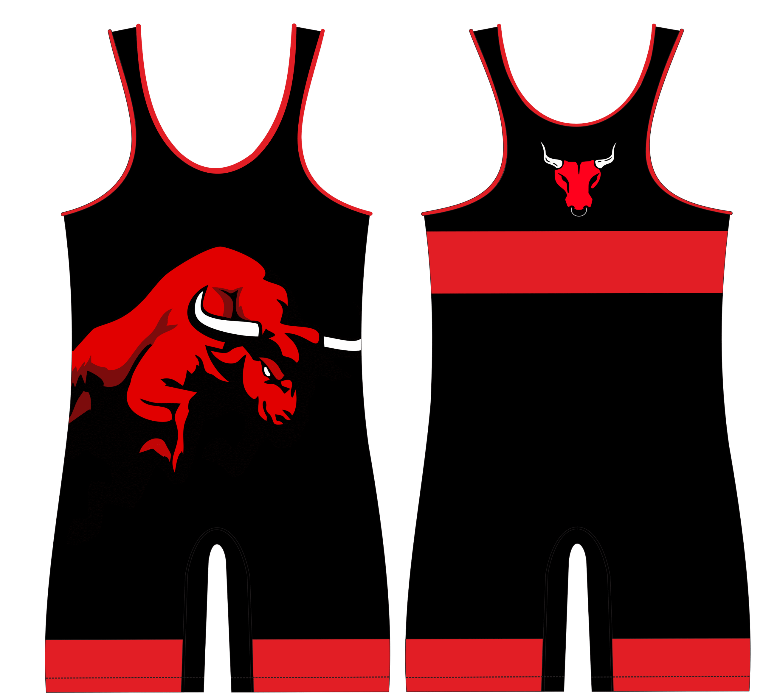111 NeuresForces “Raging Bull” Wrestling Singlet – Unstoppable Power 🐂🔥 - Image 1
