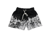 Mens Graphic Shorts Casual Flat Front Shorts Cool Streetwear Designer Shorts Drawstring Summer