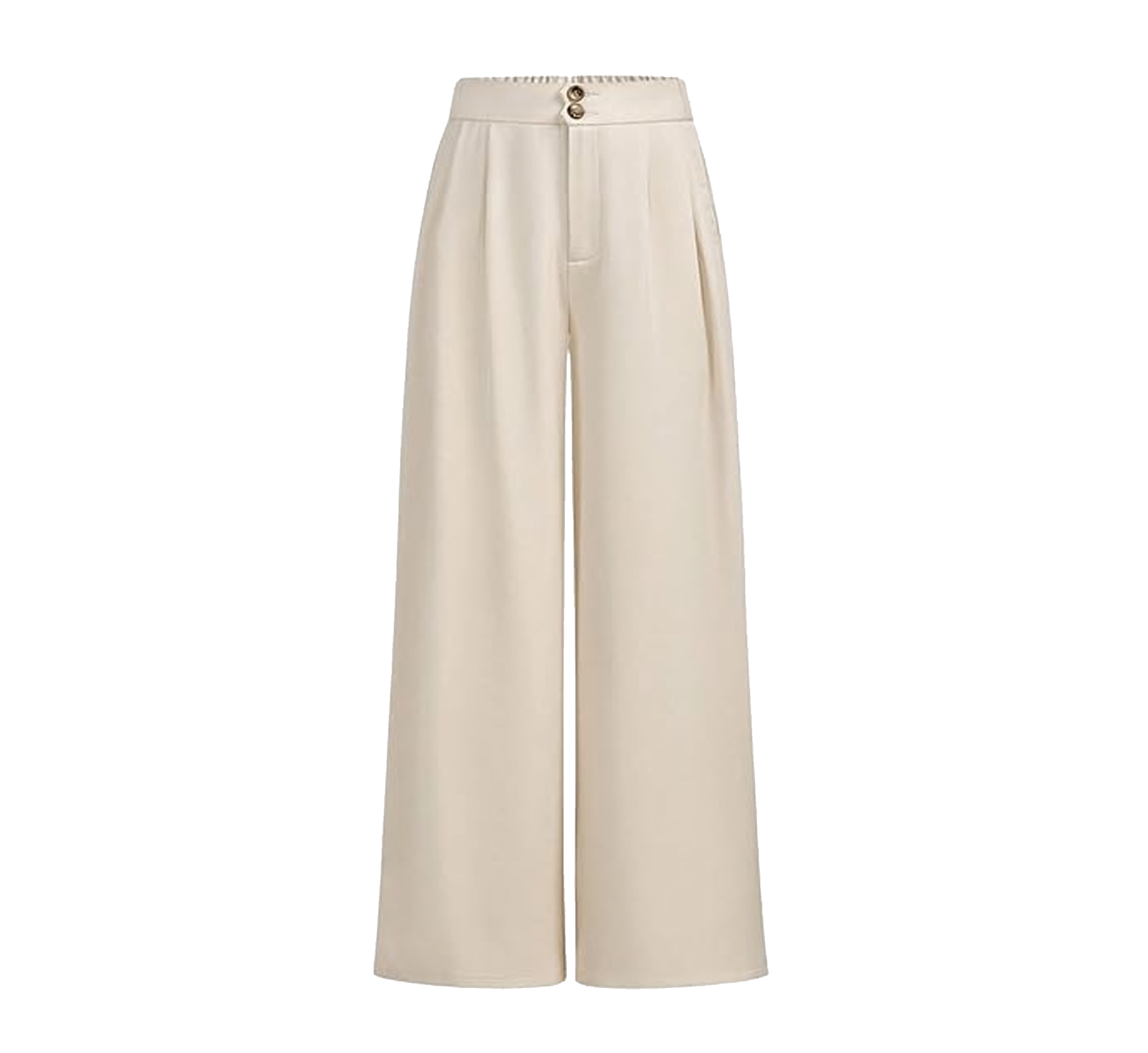 18 Neures Forces Girl's Pleated Wide Leg Pants Button Zipper Fly High Waisted Long Trousers with Pocket - Image 1
