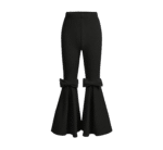 Neures Forces Girl's Stretchy Elastic High Waist Bow Front Bell Bottom Flare Leg Pants