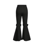 Neures Forces Girl's Stretchy Elastic High Waist Bow Front Bell Bottom Flare Leg Pants - Image 2