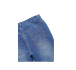 Neures Forces Kids Cowgirl Cute Flare Bootcut Jeans Bell Bottoms Jeans for Girls Blue Casual Ripped Denim Pants - Image 3