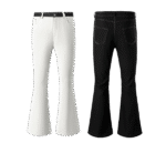 Neures Forces Men's Relaxed Fit Vintage Jeans, Classic 70s Style Bell Bottom Denim Pants - Image 2