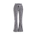 Neures Forces Womens Striped Print Breathable Slim Fit Leggings Pants High Waisted