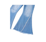 Neures Forces Kids Cowgirl Cute Flare Bootcut Jeans Bell Bottoms Jeans for Girls Blue Casual Ripped Denim Pants - Image 5