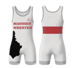 Neures Forces Wrestling Singlet – Maddies Special Edition (White & Grey)