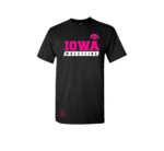 NeuresForces Iowa Wrestling T-Shirt – Black & Pink New Jersey Edition
