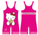 NeuresForces Pink Kitty Wrestling Singlet | Kids & Girls Training Gear