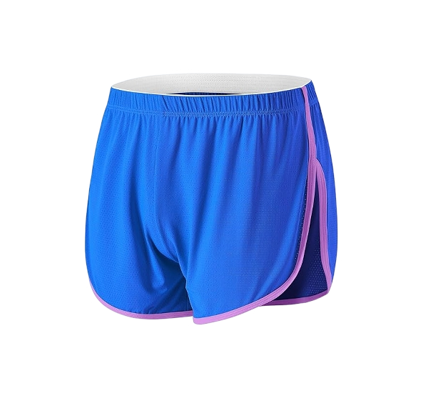 x Men's Mesh Running Shorts with Side Slit - Image 1