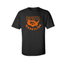 NeuresForces Iowa Wrestling T-Shirt – Black & Orange USA Map Design